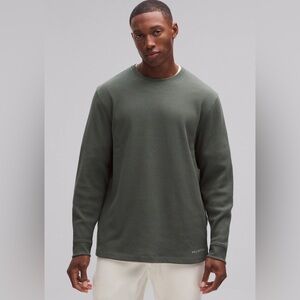 Peloton Men's Cotton-Blend Waffle Knit Long-Sleeve